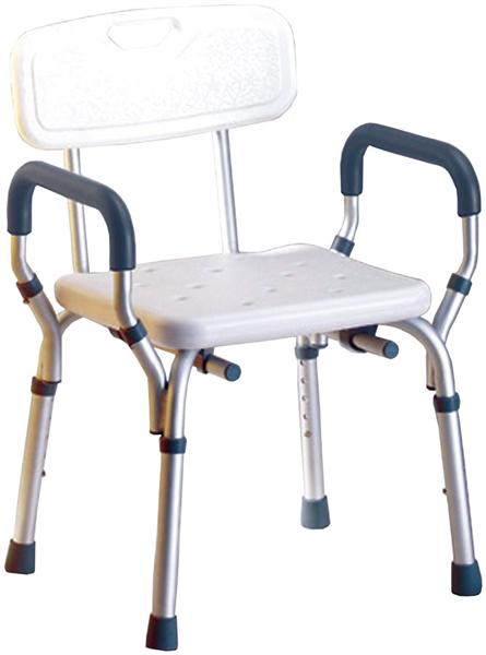 תמונה של כסא רחצה למבוגרים עם ידיות בטיחותי 