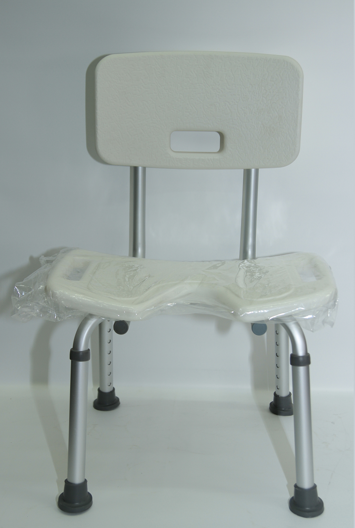 תמונה של כסא רחצה למבוגרים בטיחותי עם פתח U